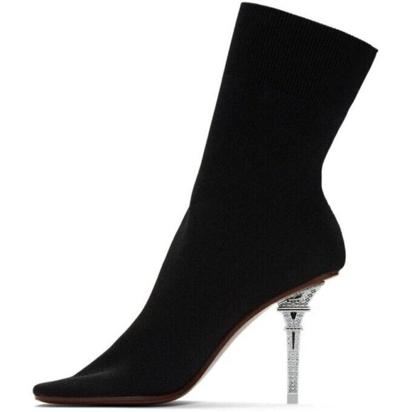 Vetements Eiffel Tower Sock Boots 39 US 8.5 Womens Black ASIS - Picture 11 of 13